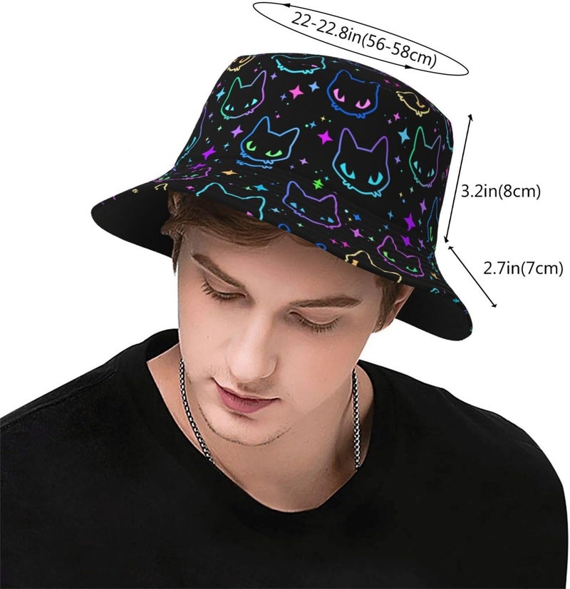 JIEKENMO Bucket Hats Fashion Sun Cap Packable Outdoor Fisherman Hat for Women and Men - Image 2